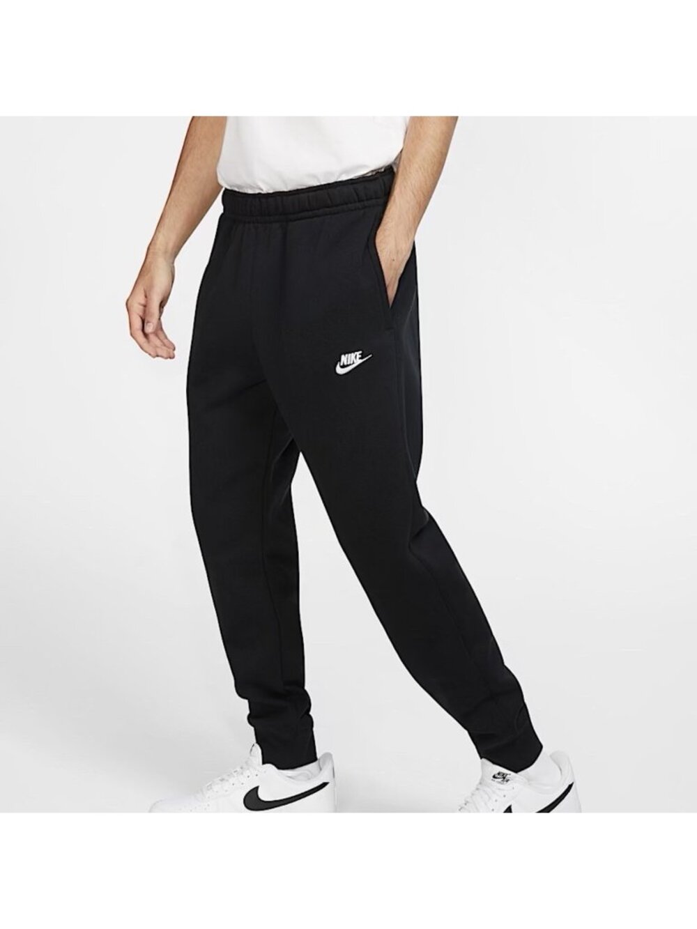 Nike NSW Club Black Fleece Jogger Taper Sweatpants BV2671-010 Men’s Sizes